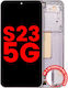 Oled Ersatzbildschirmrahmen Samsung Galaxy S23 5G Us & International Aftermarket Plus Rosa Lavendel