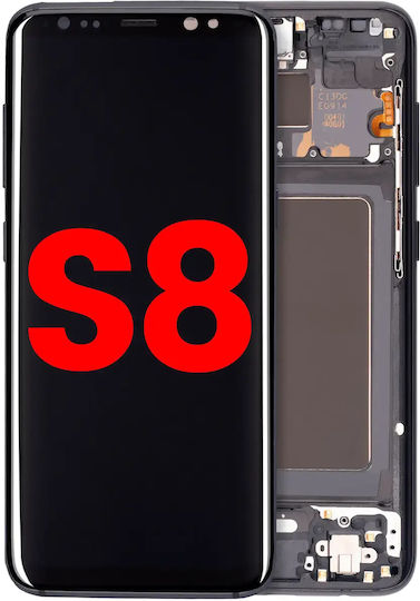 Oled Assembly Frame Samsung Galaxy S8 Aftermarket Plus Midnight Black