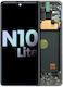 Oled Asamblare cu ramă Samsung Galaxy Note 10 Lite Service Pack Aura Glow Argintiu
