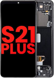 OLED Асембли Рамка Samsung Galaxy S21 Plus 5G Aftermarket Plus Phantom Black