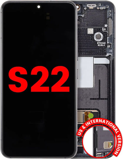 Oled Assembly Frame Samsung Galaxy S22 5g Us & International Aftermarket Plus Phantom Black