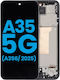 LCD Ersatzbildschirm mit Rahmen Samsung Galaxy A35 5G A356 2025 Aftermarket Incell Marine