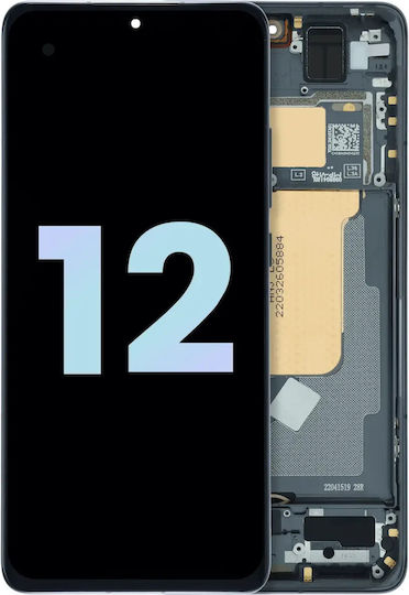 Oled Assembly Frame Xiaomi 12 Genuine Oem Tarnish Black