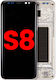Oled Montage Rahmen Samsung Galaxy S8 Aftermarket Plus Arktisch Silber