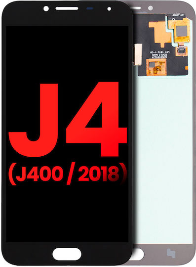 Asamblare OLED fără ramă Samsung Galaxy J4 J400 2018 Aftermarket Plus Negru