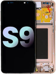 Oled Assembly Frame Samsung Galaxy S9 Service Pack Sunrise Gold
