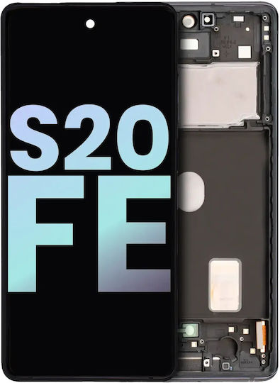 OLED Асембли Рамка Samsung Galaxy S20 FE 4G 5G Service Pack Cloud Navy