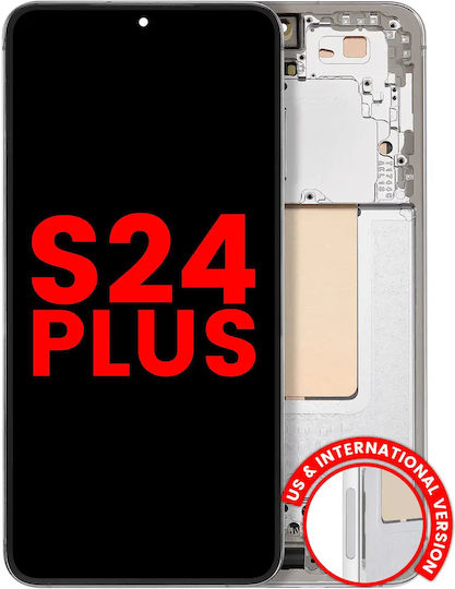 Oled Assembly Frame Samsung Galaxy S24 Plus 5g Us & International Version Aftermarket Plus Marble Grey