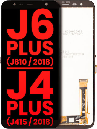 Lcd Assembly Fără Ramă Samsung Galaxy J6 Plus J610 2018 J4 Plus J415 2018 Aftermarket Plus Negru
