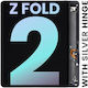Вътрешен OLED модул с рамка Samsung Galaxy Z Fold 2 5G Service Pack US & International Mystic Black Silver Hinge