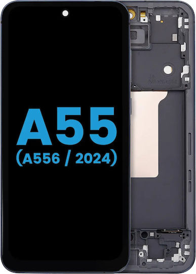 Lcd Assembly Frame Samsung Galaxy A55 A556 2024 Aftermarket Incell Navy