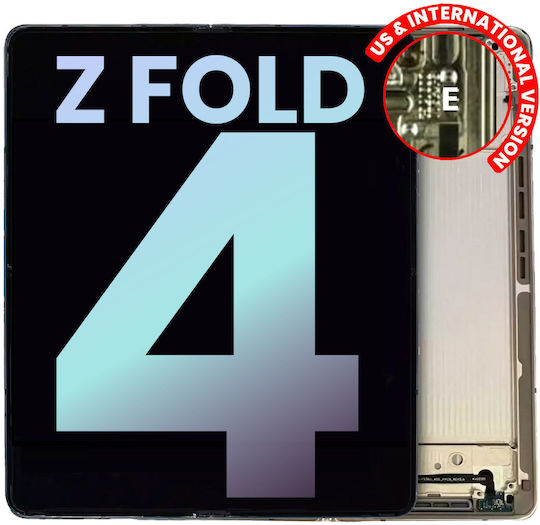 Inner Oled Assembly Frame Samsung Galaxy Z Fold 4 5g Us & International Service Pack Beige
