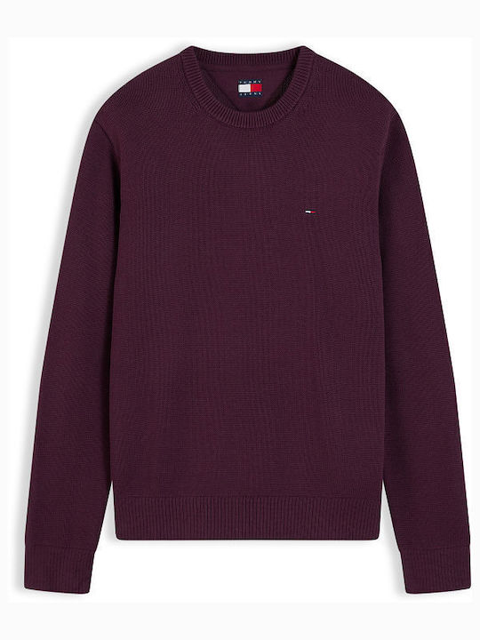 Tommy Hilfiger Tjm Πουλόβερ Μακρυμάνικο Μπορντω