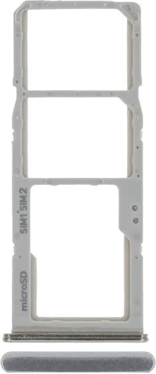 Dual Sim Card Tray Samsung Galaxy A70 A705 2019 Silver