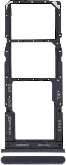 Dual Sim Card Tray Samsung Galaxy A12 A125 2020 Black
