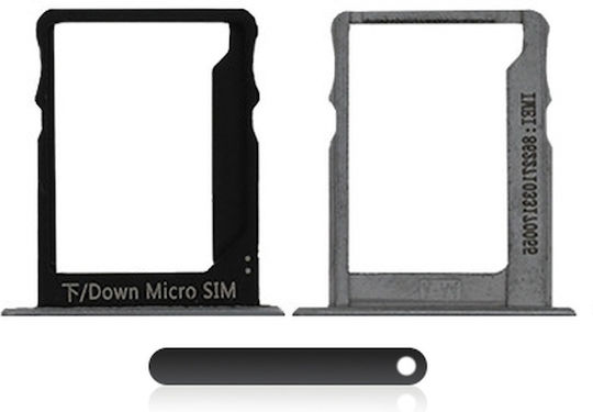 Sim Card + Sd Card Tray Huawei P8 Lite Black