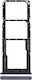 Dual SIM Kartenhalter Samsung Galaxy A21s A217 2020 Schwarz