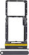 Einzelne SIM-Kartenhalter Samsung Galaxy A17 4G A175 2025 Premium Schwarz