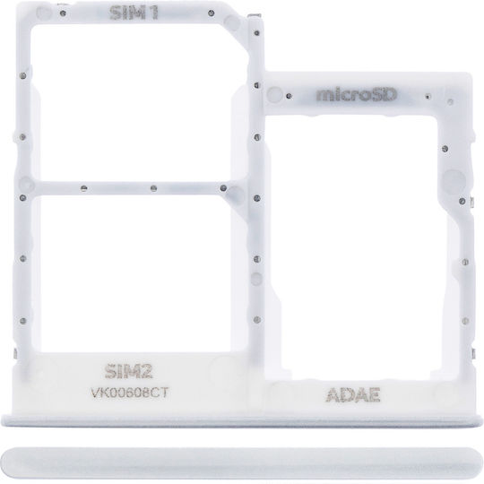 Dual Sim Card Tray Samsung Galaxy A41 A415 2020 Prism Crush Silver