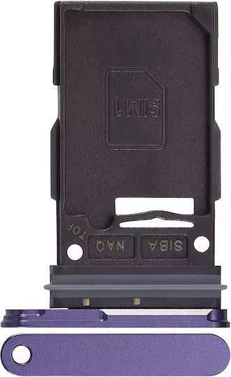 Single Sim Card Tray Samsung Galaxy S24 5g S24 Plus 5g Cobalt Violet