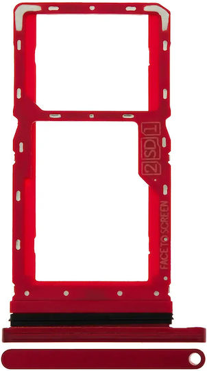 Dual Sim Card Tray Motorola Moto G8 Play Xt2015 2019 Magenta Red
