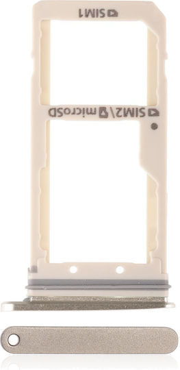Dual Sim Card Tray Samsung Galaxy S7 Gold Platinum