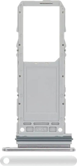 Single Sim Card Tray Samsung Galaxy Note 10 Aura Glow Silver