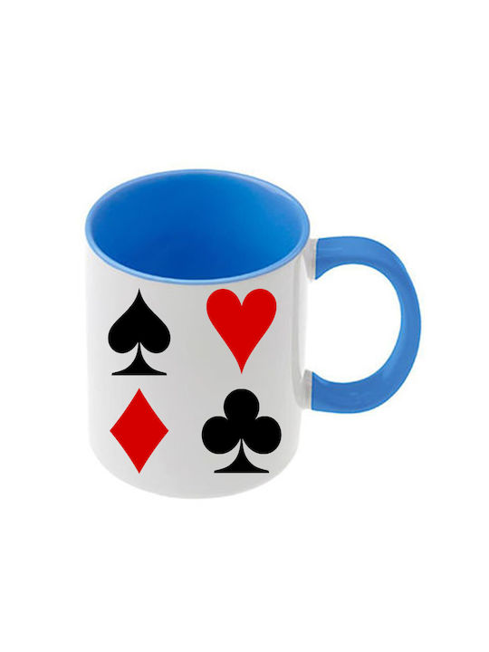 Alice Blaue Tasse Mit Griff Innen