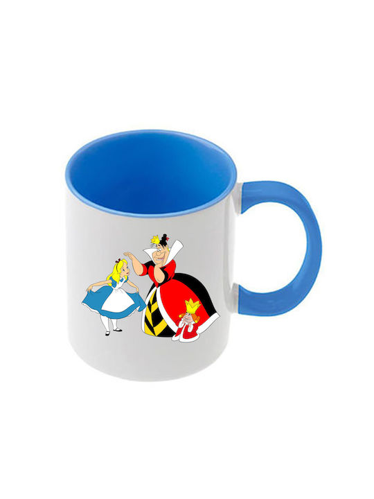 Alice Blaue Tasse Mit Griff Innen
