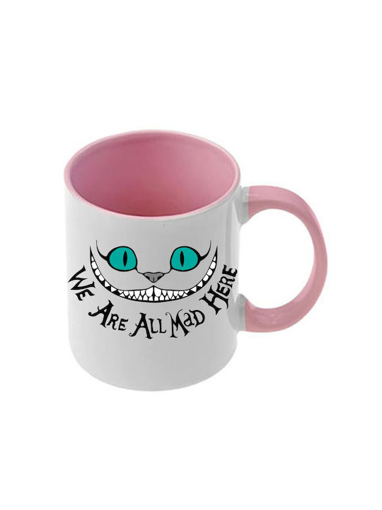 Tasse Alice Rosa Mit Griff und Innerem