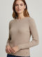 Damenbluse Beige