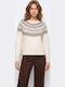 Damen Pullover Beige