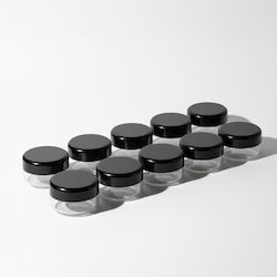 Χειροκάμωτο Βαζάκι Πλαστικό 30ml (10τμχ)