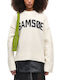 Women's Woolen Sweater Ecru-Black