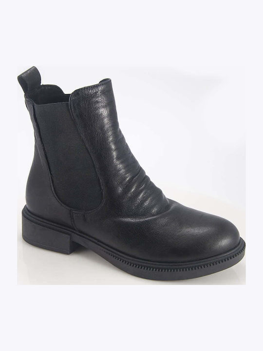 Leather Women's Chelsea Ankle Boots Black