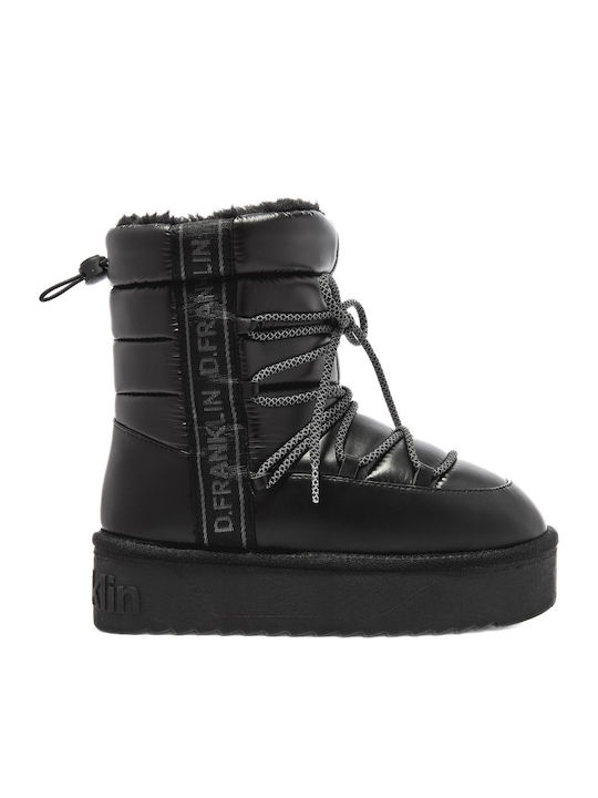 D.Franklin Nordic Women's Ankle Boots Black