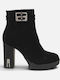 Suede Women's Ankle Boots Black