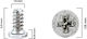 Screw Iphone 12 Mini M1.0×1.16l×2.0d×0.15t Service Pack 30 Pack