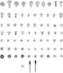 Complete Screw Set Iphone 16 Pro