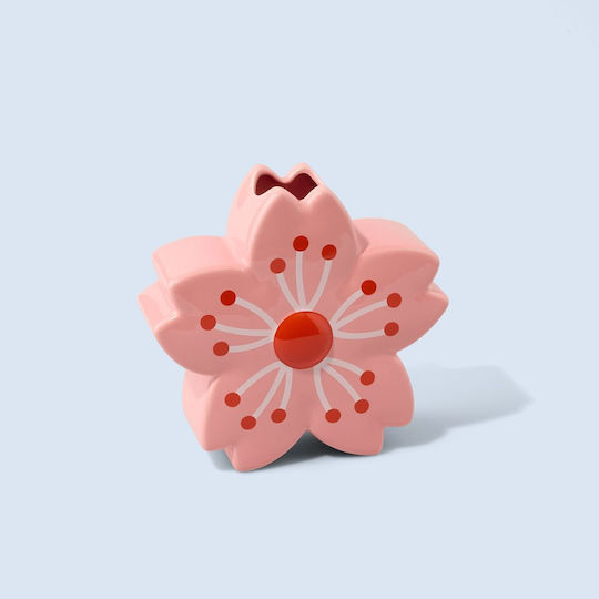 Fluid Market Decorative Pink Vase 20x7xH20cm