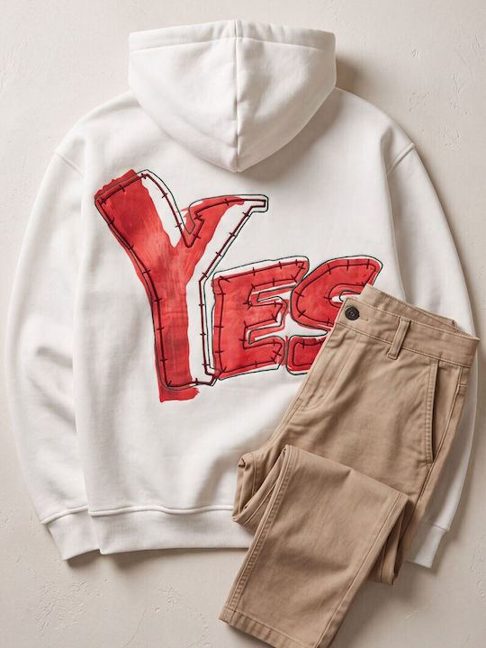 Ben Tailor Hooded White Sweatshirt