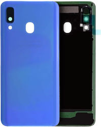 Rückseitiges Glas Kameraobjektiv Samsung Galaxy A40 A405 2019 Service Pack Blau