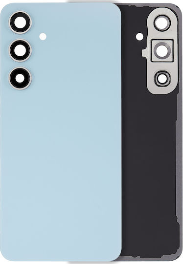 Sticlă Spate Capac Lentilă Cameră Samsung Galaxy S24 Fe Fără Logo Aftermarket Plus Albastru