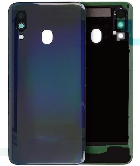 Rückseitiges Glas Kameraobjektiv Samsung Galaxy A40 A405 2019 Service Pack Schwarz