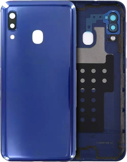 Задно Стъкло Капак Обектив Камера Samsung Galaxy A20e A202 2019 Сервизен Комплект Син