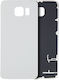 Rückseiten-Glas Samsung Galaxy S6 Ohne Logo Aftermarket Plus Weiß