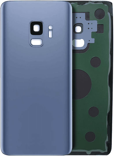 Back Cover Glas Kameraobjektiv Samsung Galaxy S9 Service Pack Korallenblau