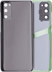 Back Cover Glass Camera Lens Samsung Galaxy S20 5g No Logo Aftermarket Plus Cosmic Black