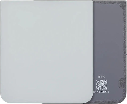 Bottom Back Cover Glass Samsung Galaxy Z Flip 7 Fe 5g No Logo Aftermarket Plus White