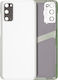 Back Cover Glass Camera Lens Samsung Galaxy S20 5g No Logo Aftermarket Plus Cloud White